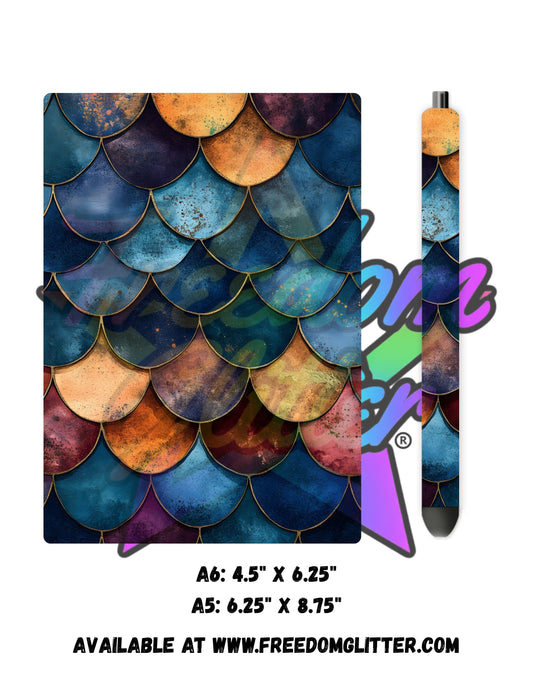 Dragon Scales 11 Acrylic Notebook Cover