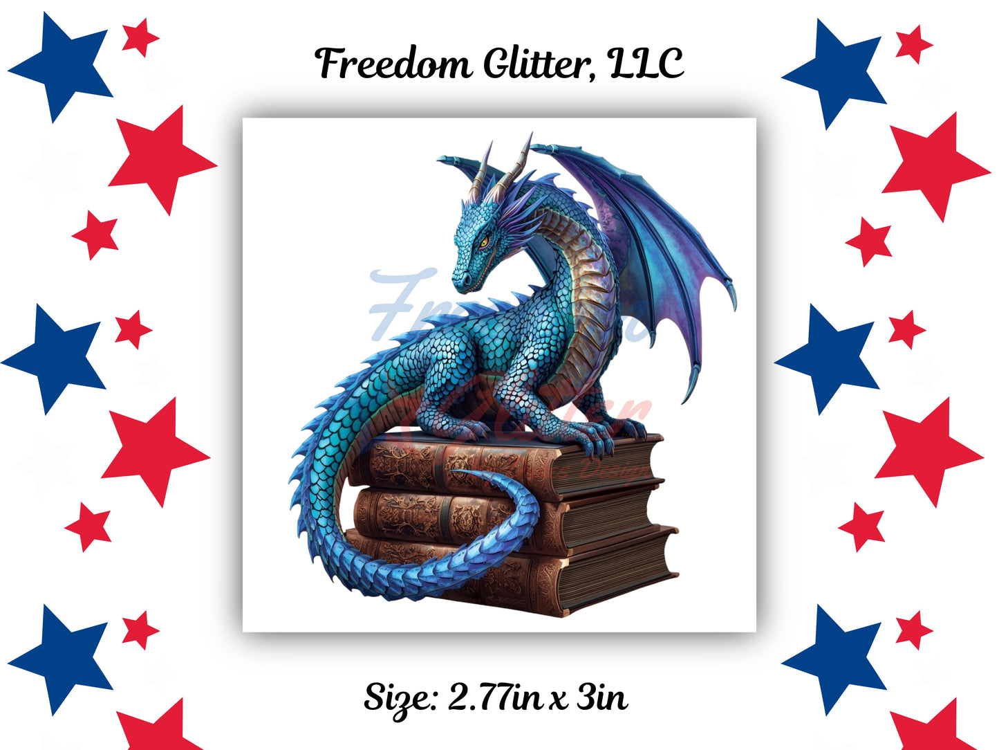 Dragon & Books 4 Decal (UVDTF)