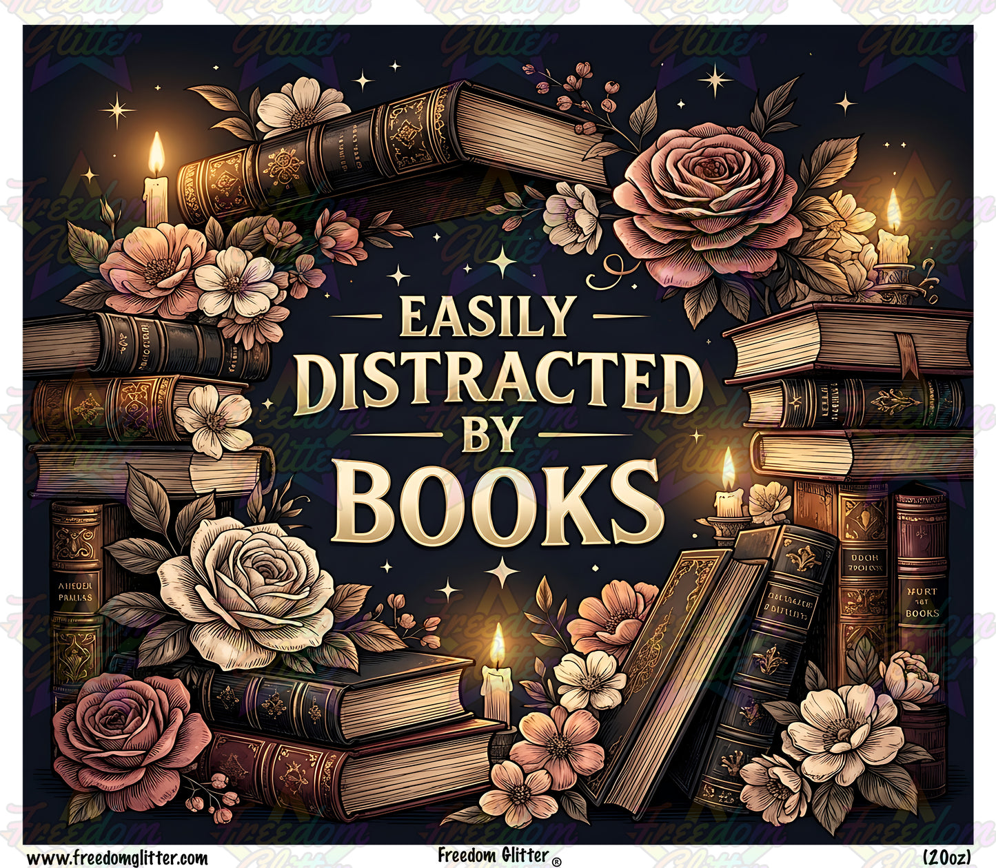 Easily Distracted By Books 2 (Printed Vinyl)