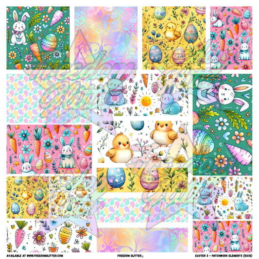 Patchwork Elements - Easter 2 (Printed Vinyl)
