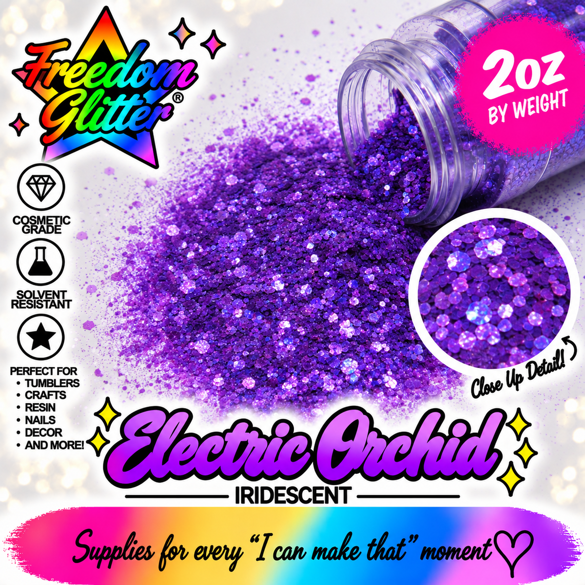 Electric Orchid (Iridescent Glitter)