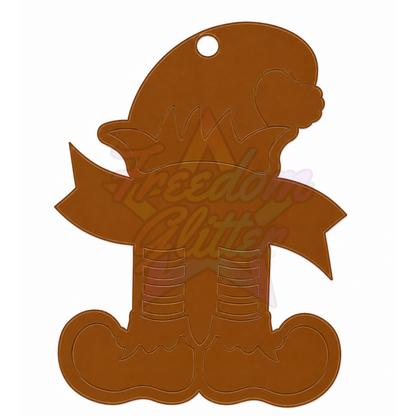 Elf Acrylic Ornament Blank – 4"
