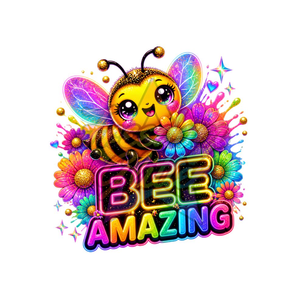 Encouraging - Bee Amazing 2" Badge Reel Acrylic Blank