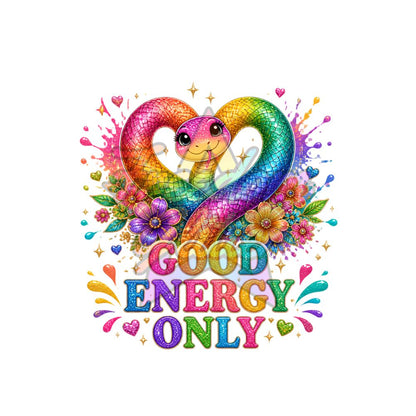 Encouraging -Good Energy Only 2" Badge Reel Acrylic Blank