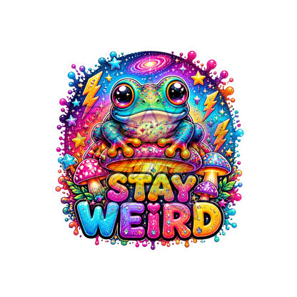 Encouraging - Stay Weird 2" Badge Reel Acrylic Blank