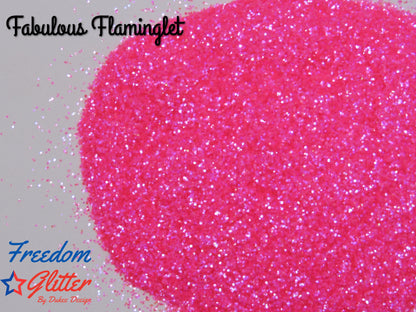 Fabulous Flaminglet (High Sparkle Iridescent Glitter)