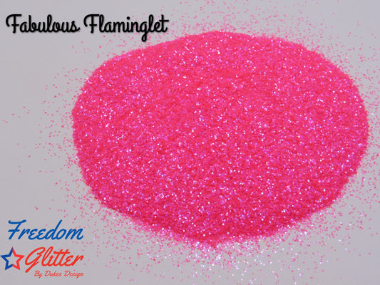 Fabulous Flaminglet (High Sparkle Iridescent Glitter)