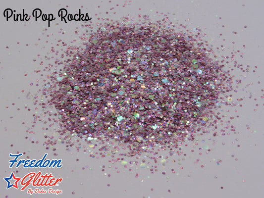 Pink Pop Rocks (Iridescent Holographic Glitter)