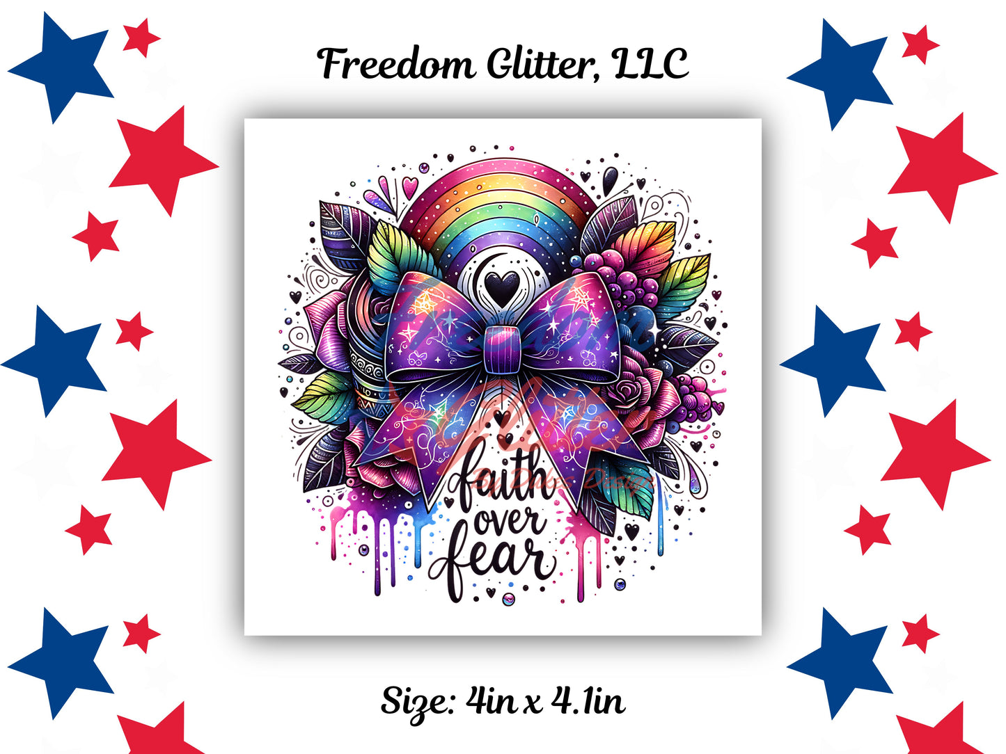 Faith Over Fear Decal (UVDTF)