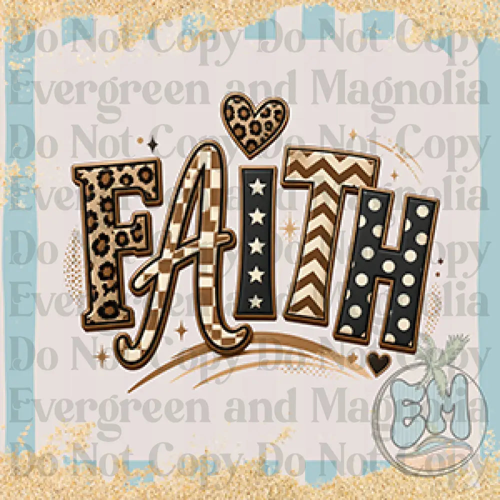 Faith animal print