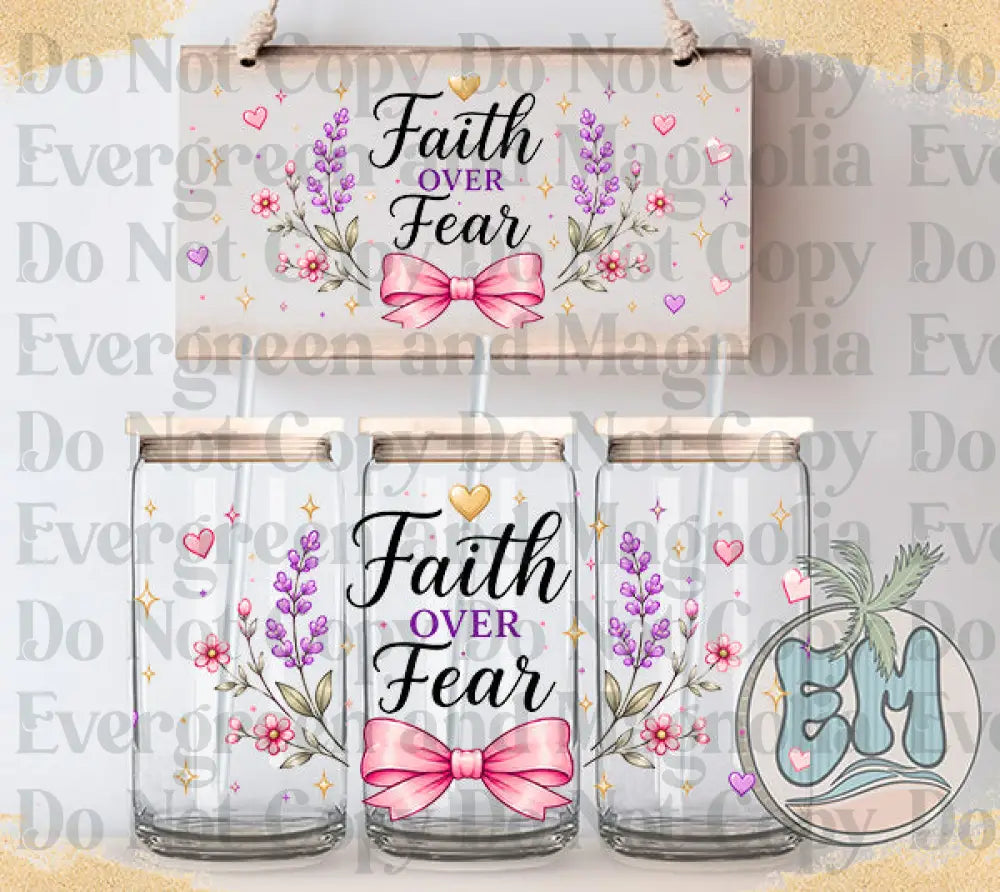 Faith over fear bow