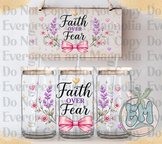 Faith over fear bow