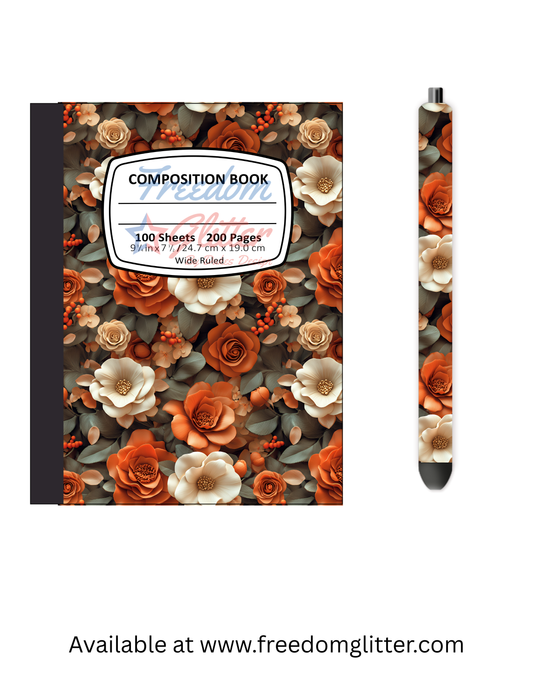 Fall Floral 1 Notebook Cover
