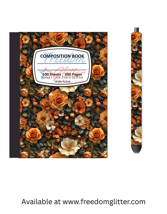 Fall Floral 2 Notebook Cover
