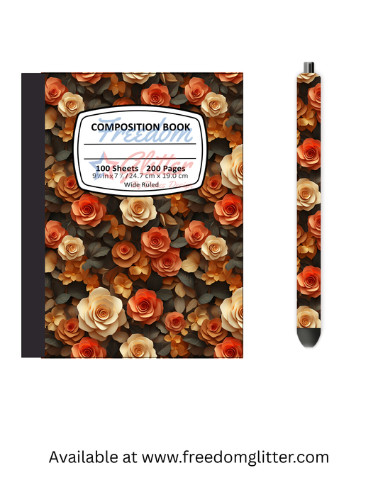 Fall Floral 3 Notebook Cover