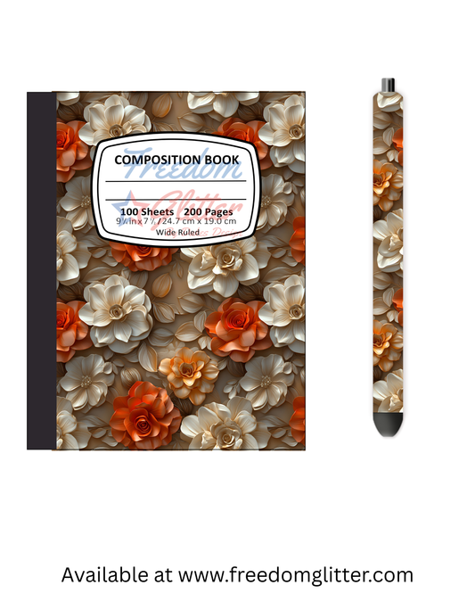 Fall Floral 5 Notebook Cover