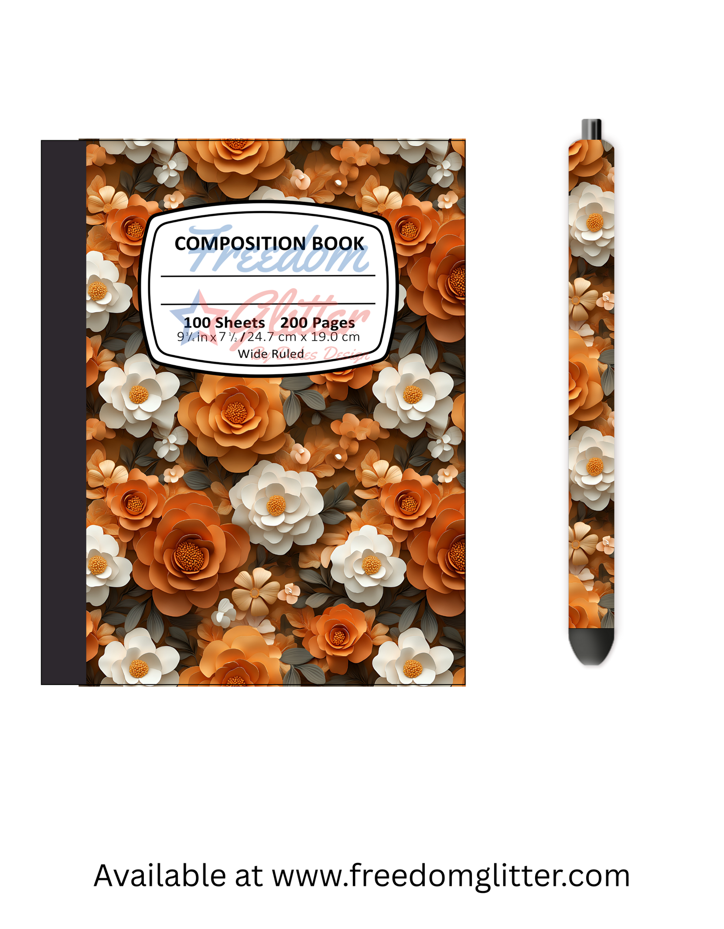 Fall Floral 6 Notebook Cover