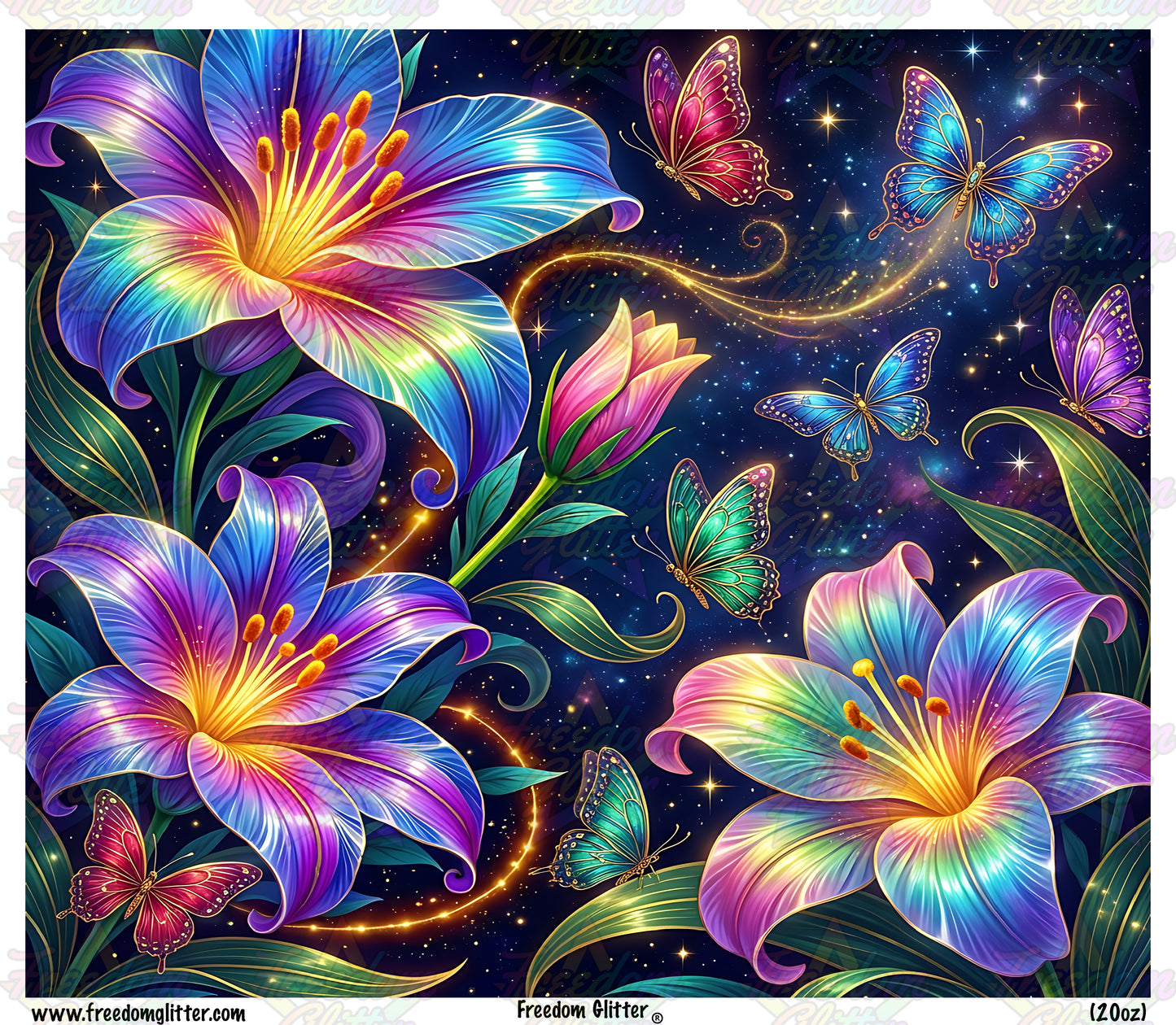Fantasy Floral & Butterflies 2 (Printed Vinyl)