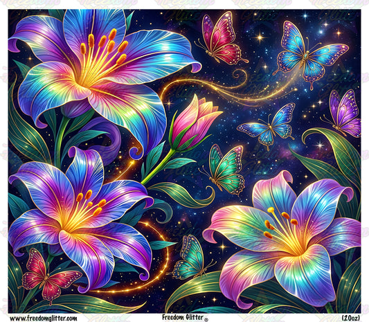 Fantasy Floral & Butterflies 2 (Printed Vinyl)