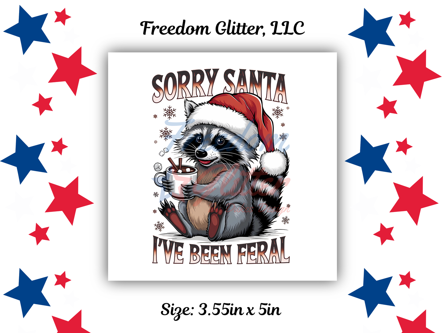 Feral Christmas Decal (UVDTF)