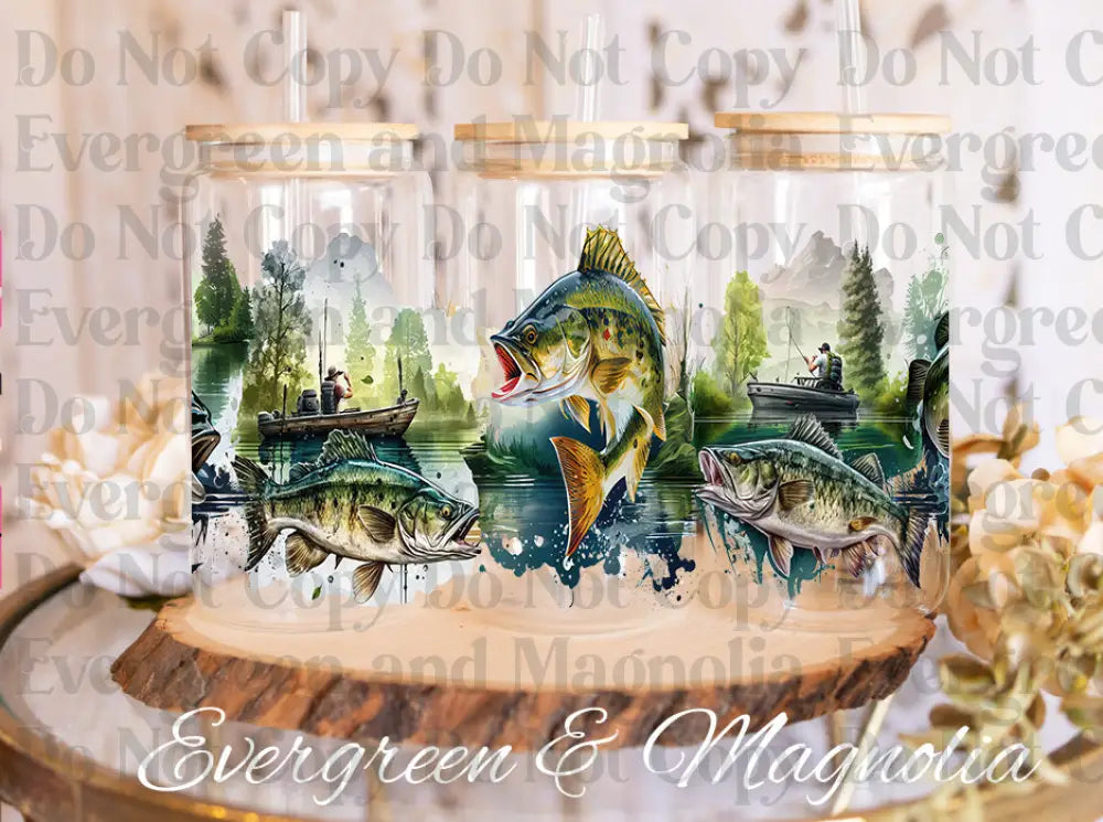 Fishing glass can