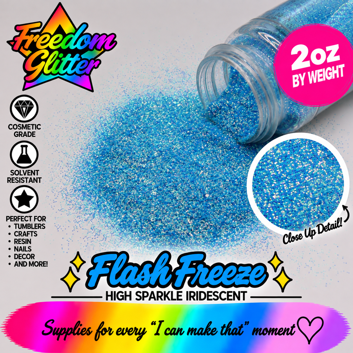 Flash Freeze (High Sparkle Iridescent)