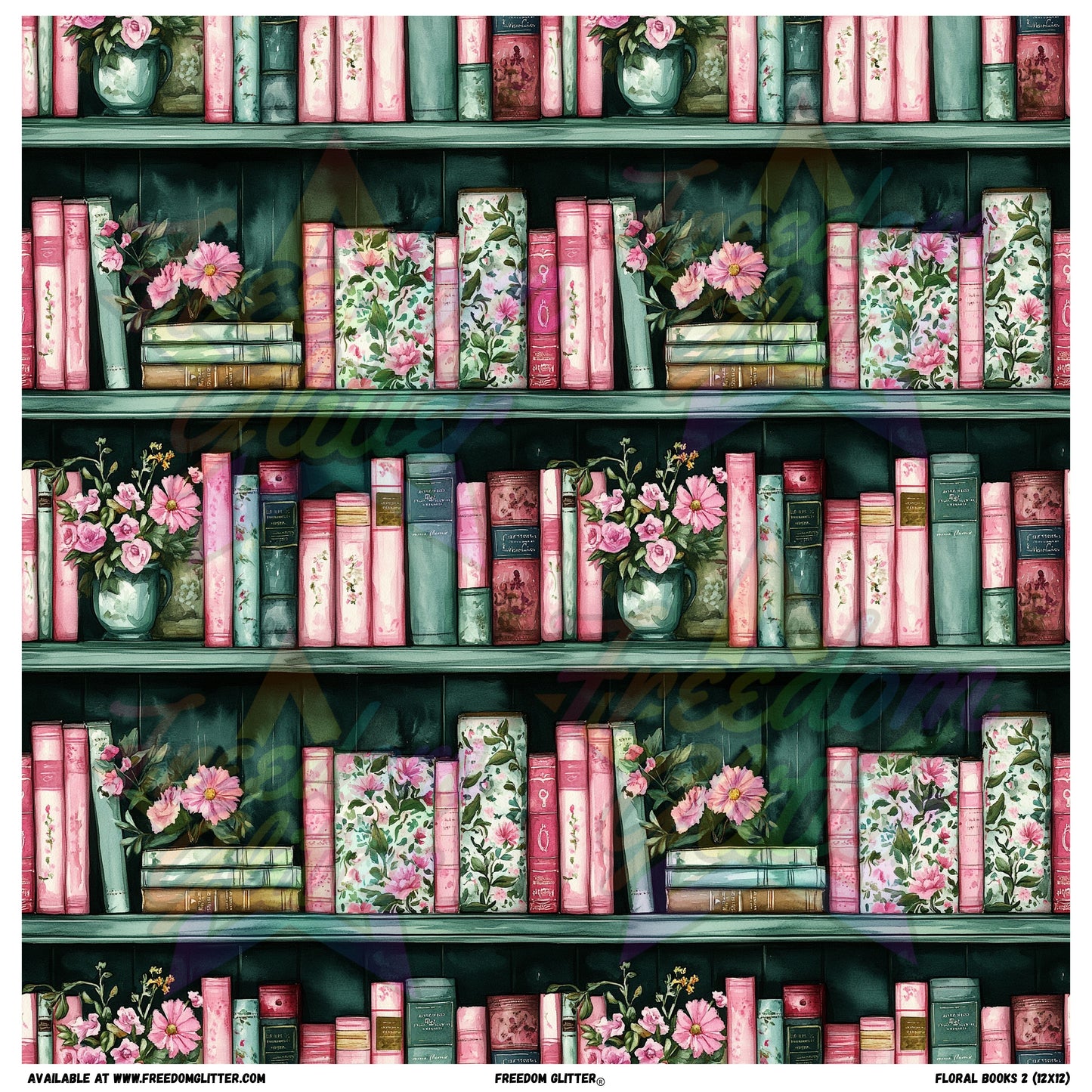 Floral Books 2 (Printed Vinyl)