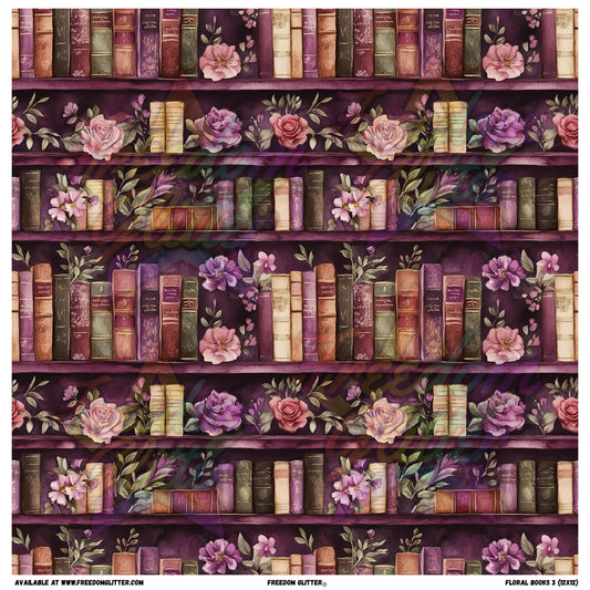Floral Books 3 (Printed Vinyl)
