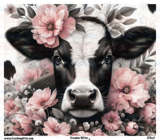 Floral Cow (Printed Vinyl)