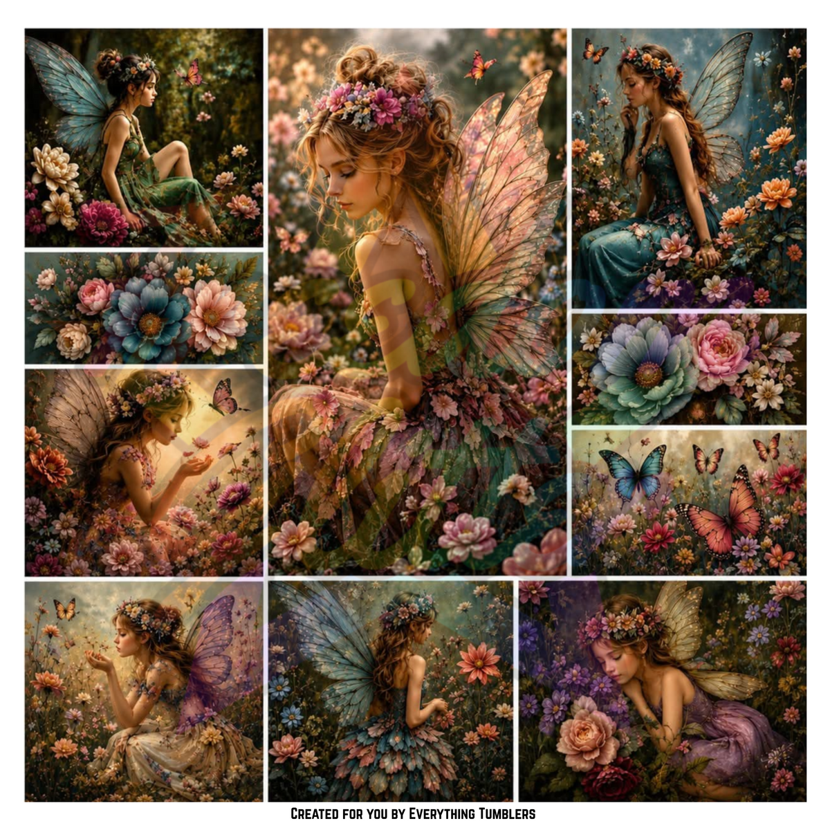 Floral Fairies (Printed Vinyl)