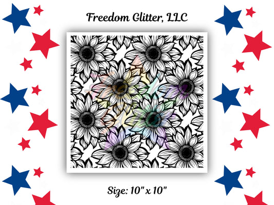 10x10 Floral Outline 4 (UVDTF)