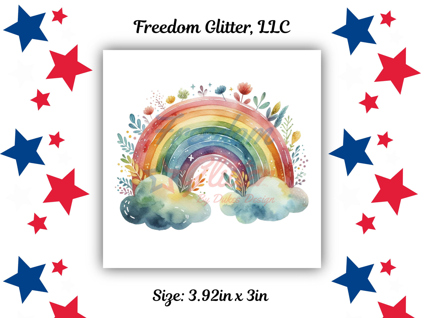 Floral Rainbow 16 Decal (UVDTF)