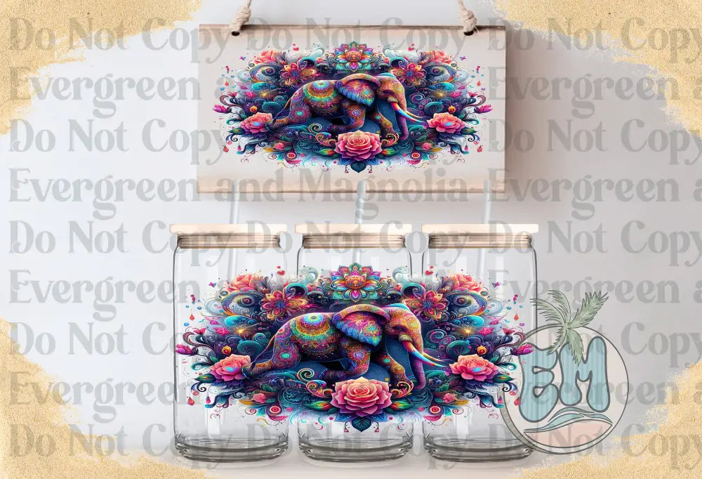 Floral elephant