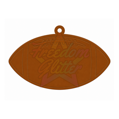 Football Acrylic Ornament Blank – 4"