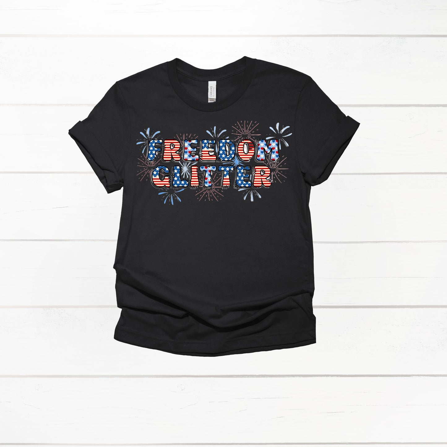 Freedom Glitter Patriotic Shirts