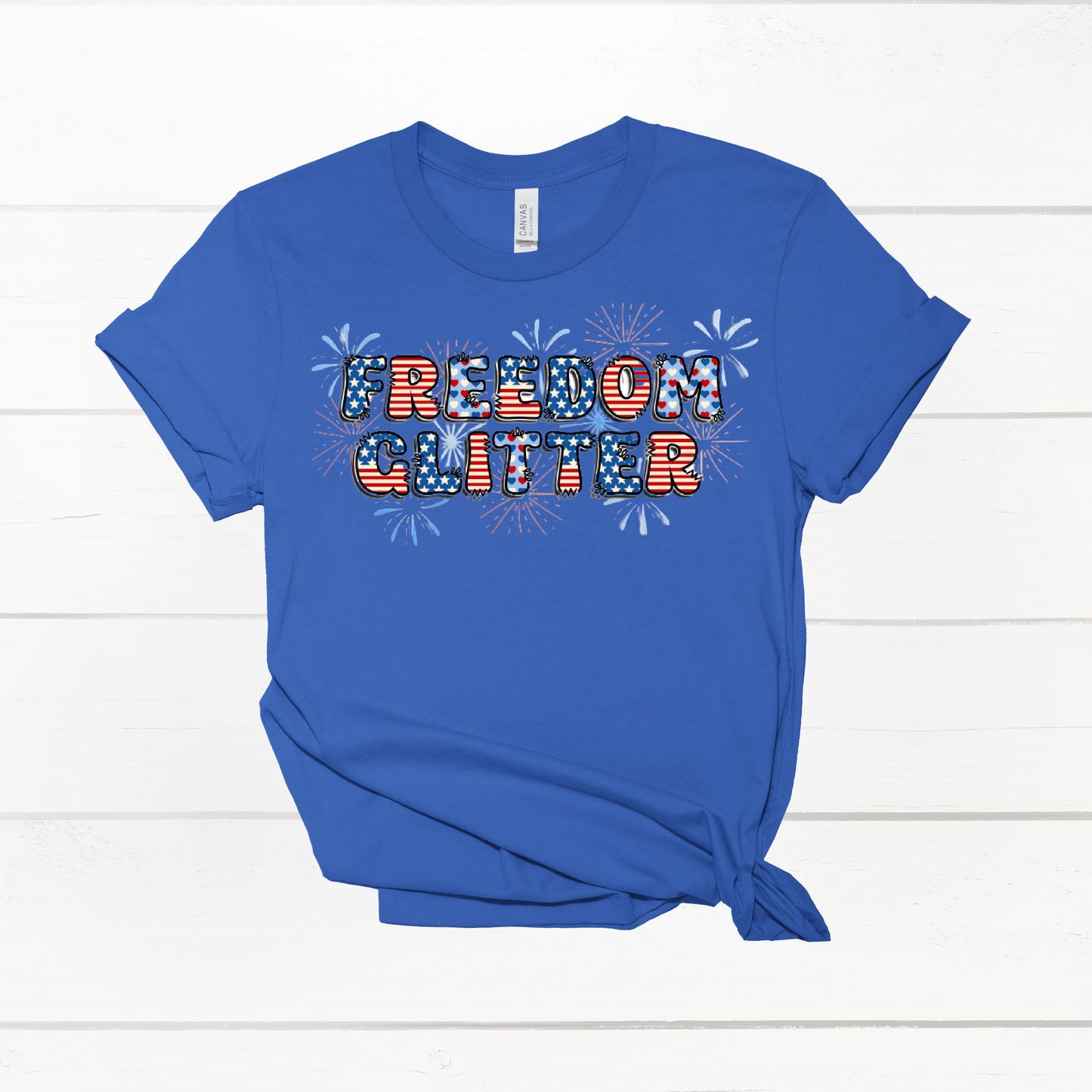 Freedom Glitter Patriotic Shirts