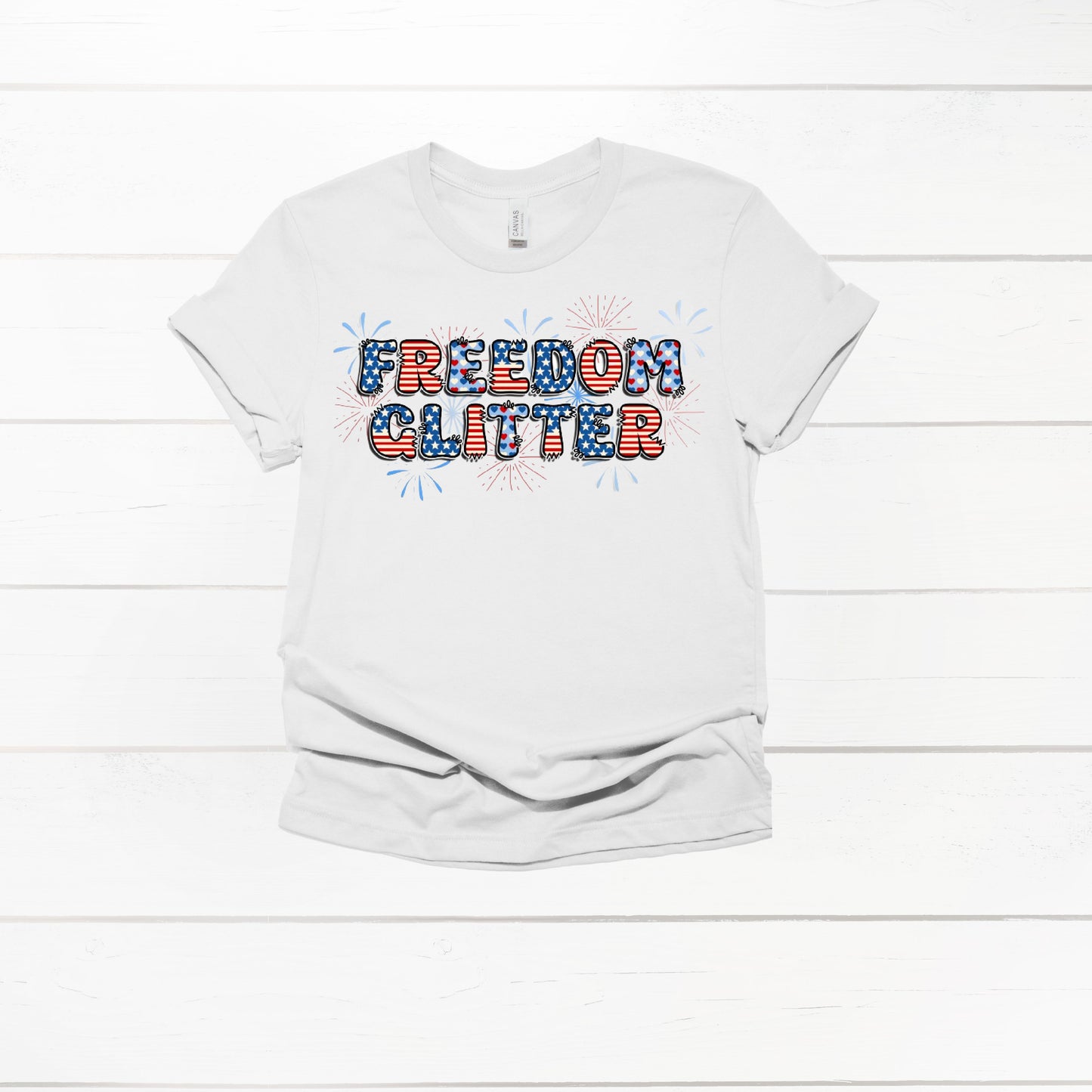 Freedom Glitter Patriotic Shirts