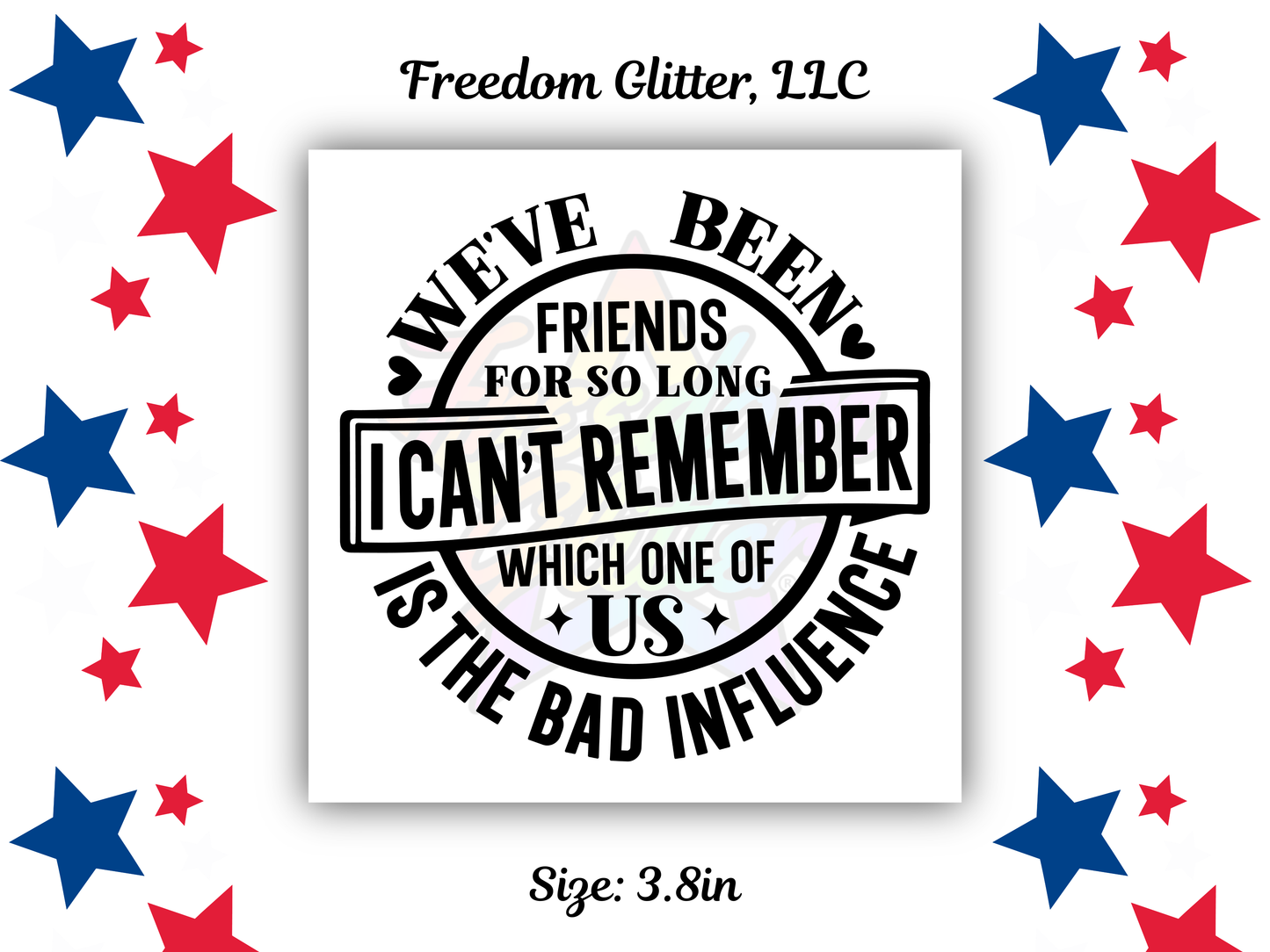Friend 1 UVDTF Transfer – 3.8" Ornament Design