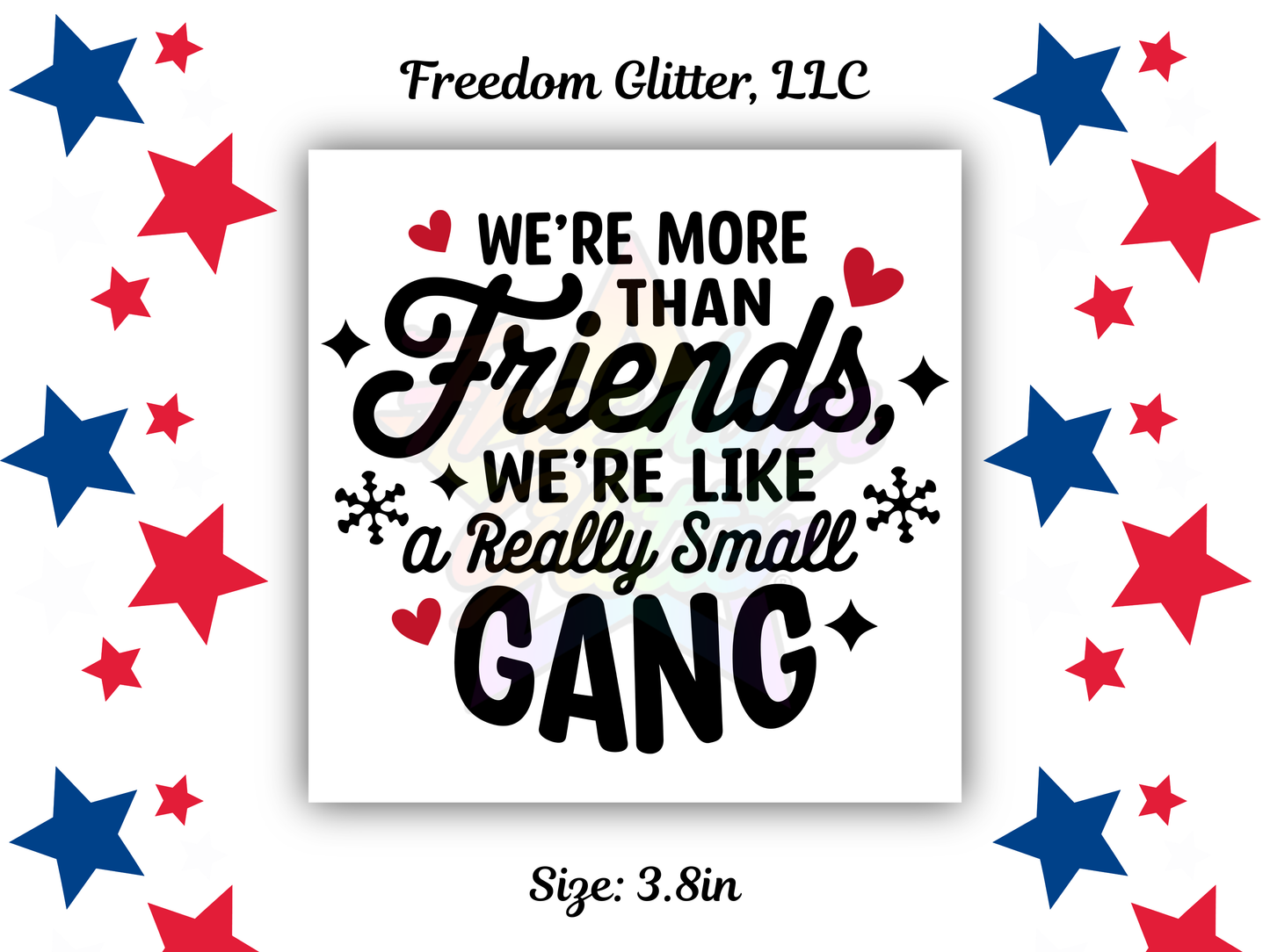 Friend 2 UVDTF Transfer – 3.8" Ornament Design