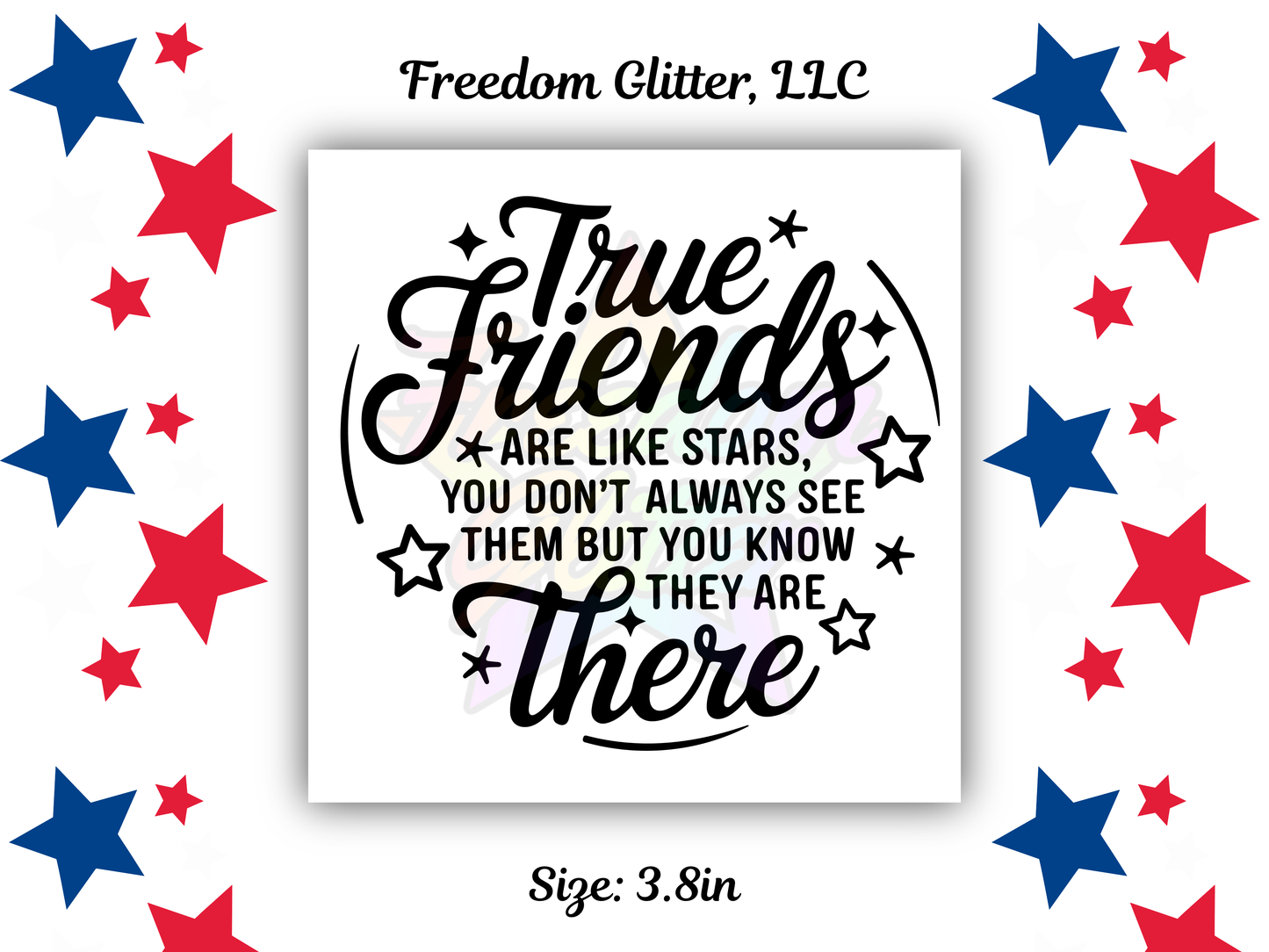 Friend 3 UVDTF Transfer – 3.8" Ornament Design