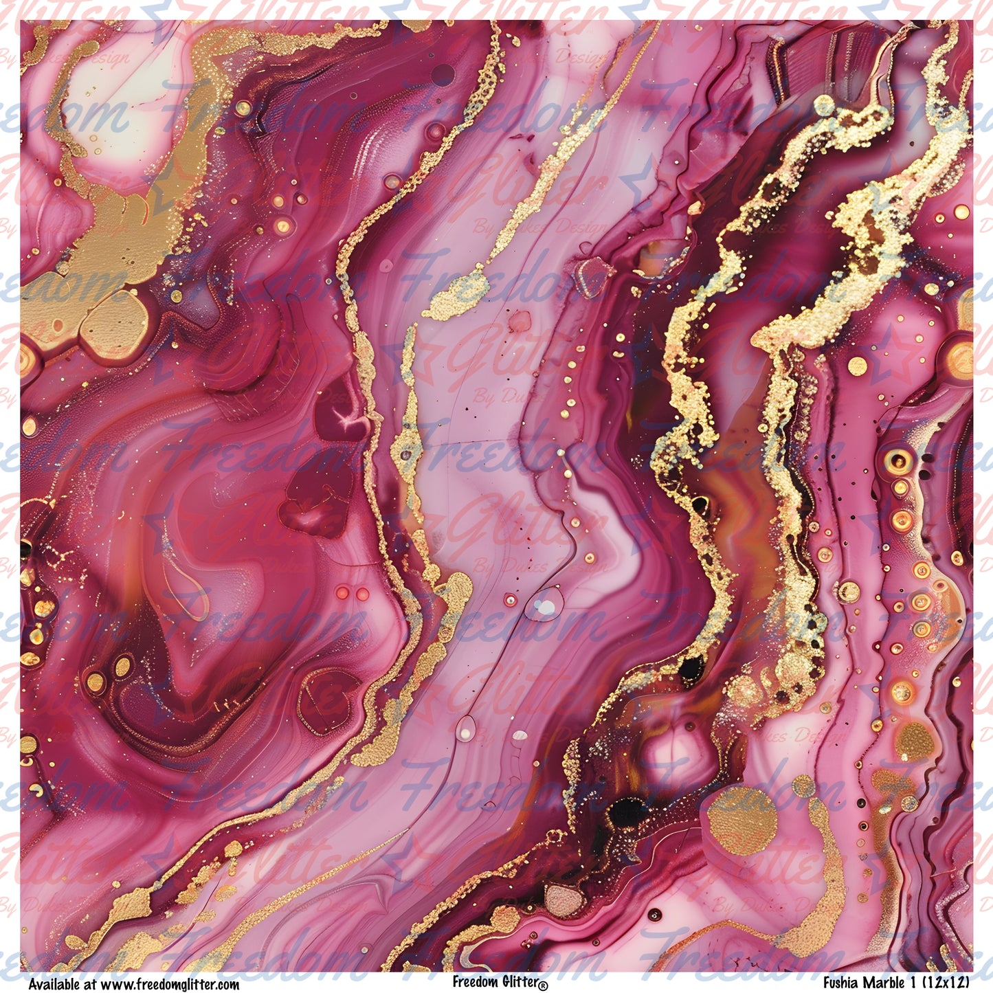 Fuchsia Marble 1 (Printed Vinyl)