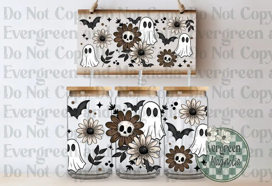 Ghost Skull Florals