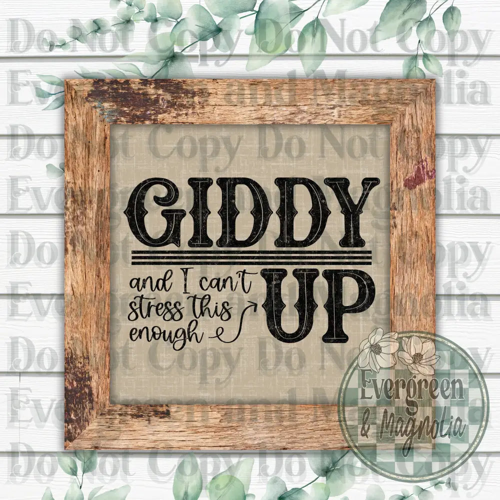 Giddy up (black)