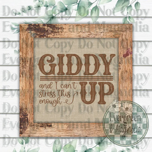 Giddy up (brown)