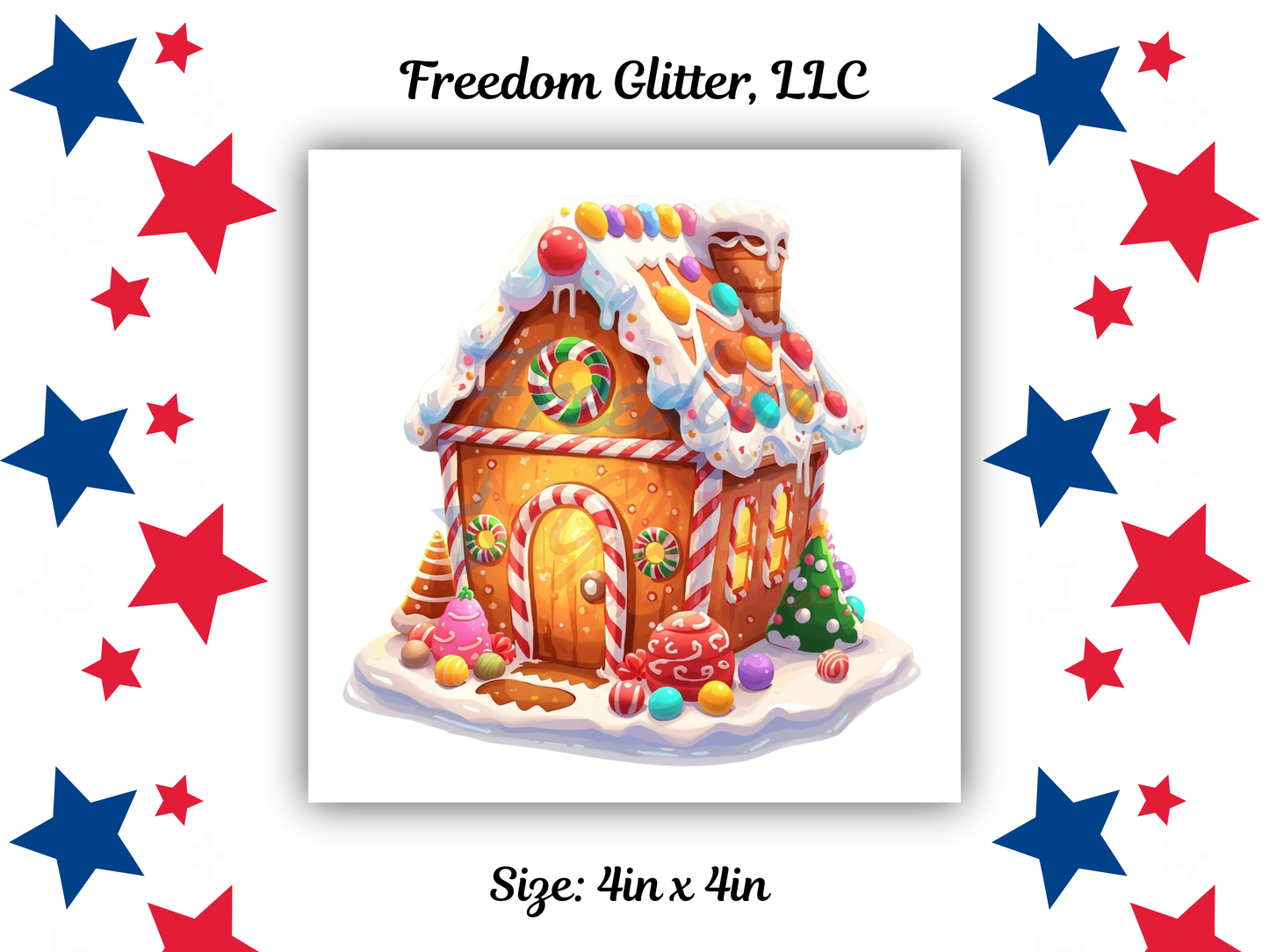 Gingerbread House 2 Decal (UVDTF)