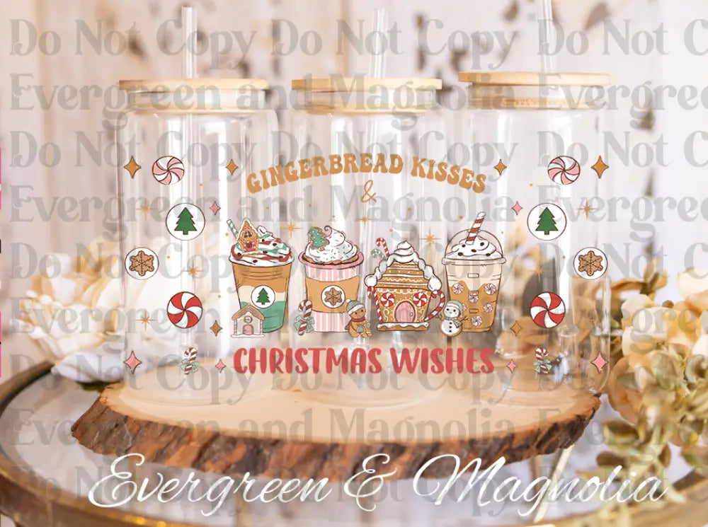 Gingerbread kisses coffee cups