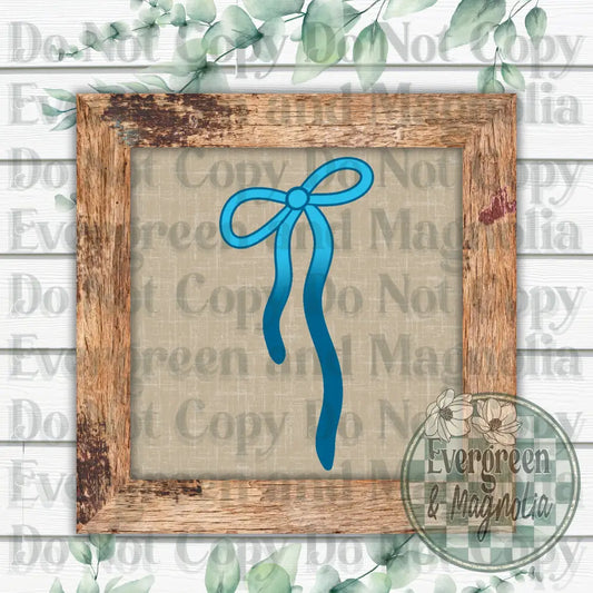 God made a mama bow (blue)