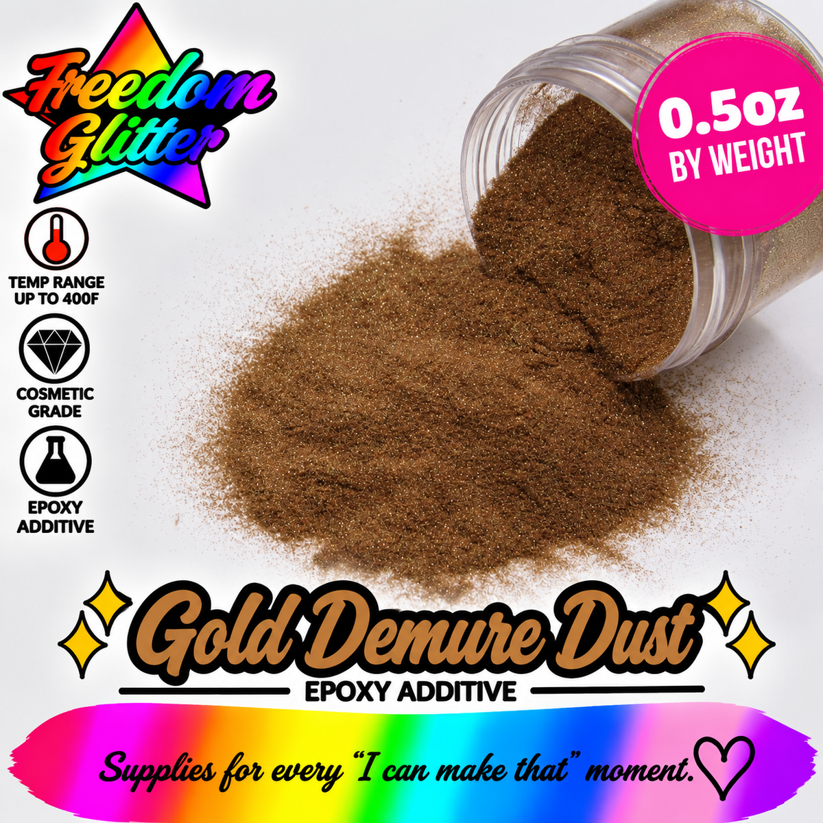 Gold Demure Dust (Epoxy Additive)