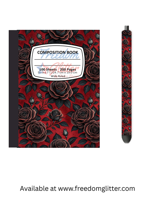 Gothic Floral 1 Notebook Cover
