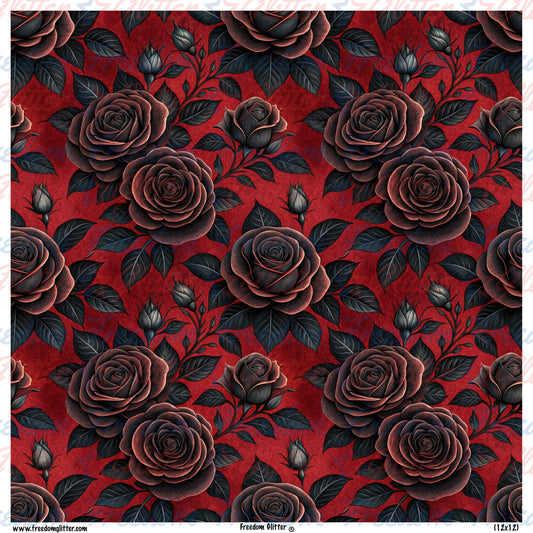 Gothic Floral 1 (Printed Vinyl)